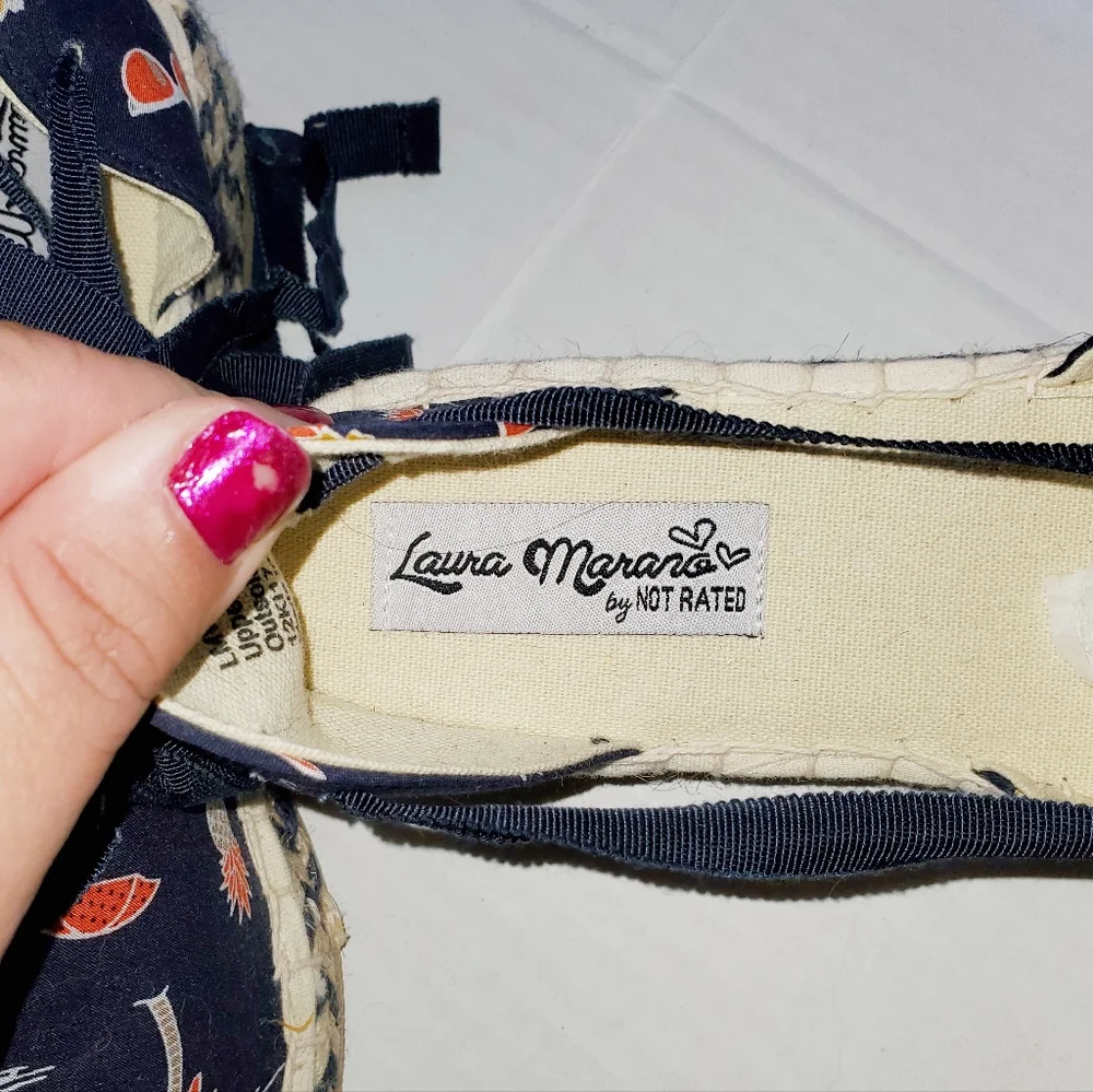 Laura Marano by Not Rated Tie Up Sorceress Wedges